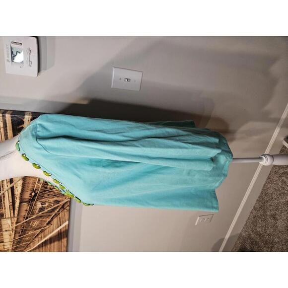 Ruby Rd. Aqua Blue Embellished Top - Picture 3 of 6